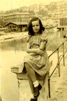 Louisa Yurman in Rijeka. Circa 1949 or 1950.