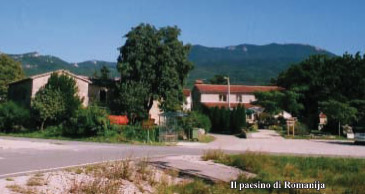 La diga che regola il corso della Boljunčica all’inizio della Valdarsa