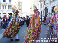 The Žejanski Žvoncari performing in one of Trieste's main squares before the start of the 'IstroRomanians (Cici and Citibiri') Seminar and Exhibition