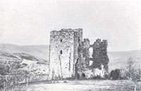 The ruins of the castle from San Martino di Bellai