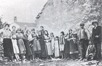 Group of IstroRomanians with Prof. Glavina (far left)
