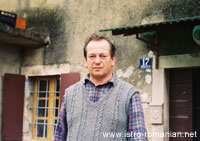 Pepo Glavina next to his house