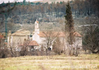 Church in Nova Vas seen from afar